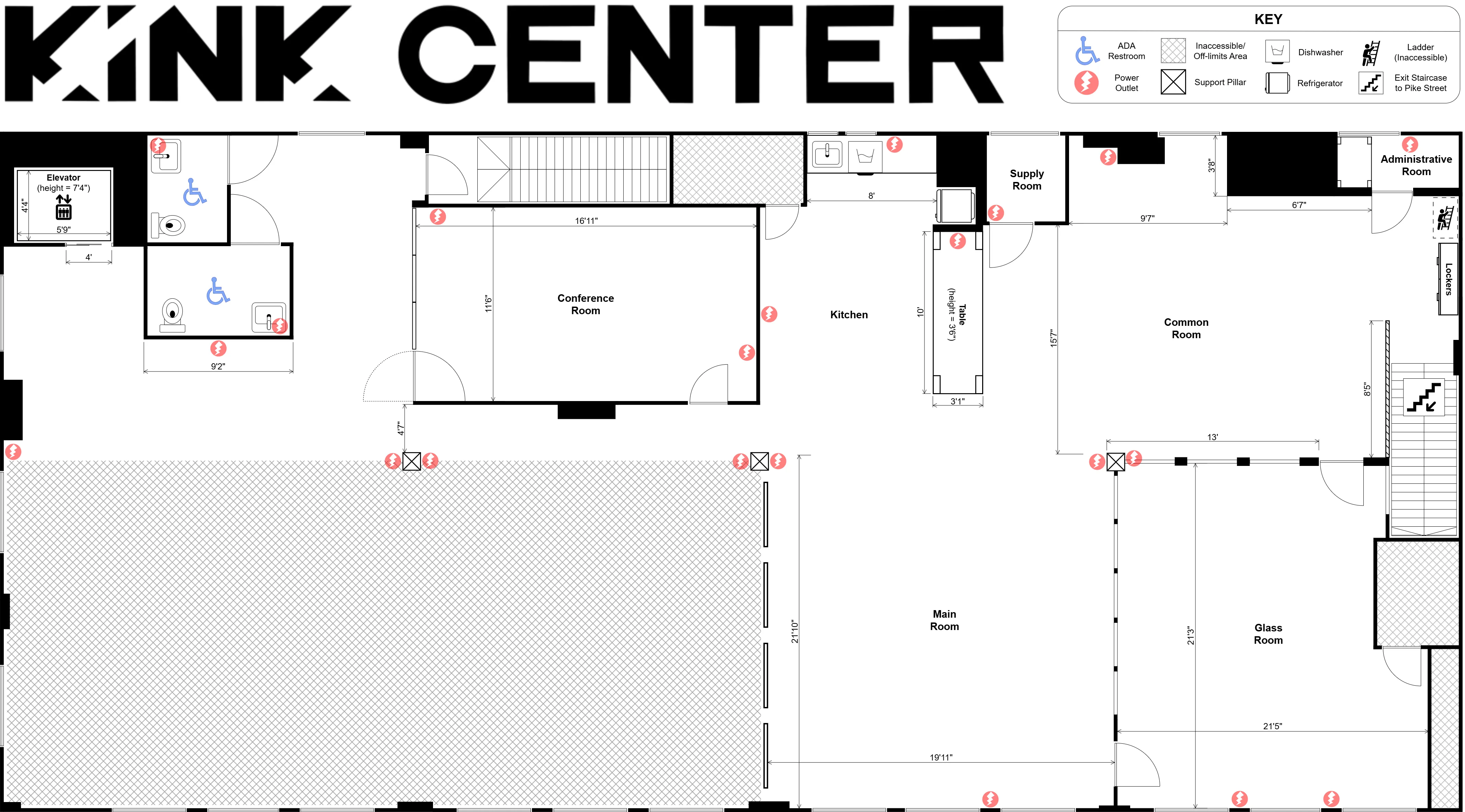 The Kink Center Venue Floorplan